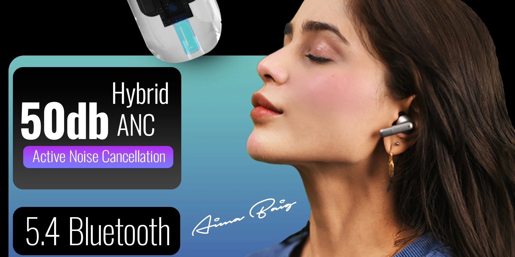 Audionic Trance Airbud 850 With 6 Mics Anc 12 Trance Airbud 850 Hexa Mic with ANC-9