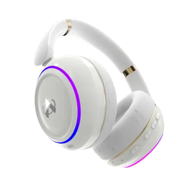 Audionic Hammer Wireless Headphone-White Audionic Hammer Wireless Headphone-white