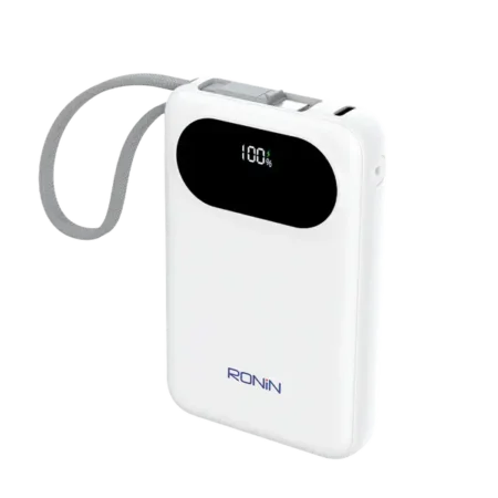 Ronin Pulse 10000 mAh Power Bank-white
