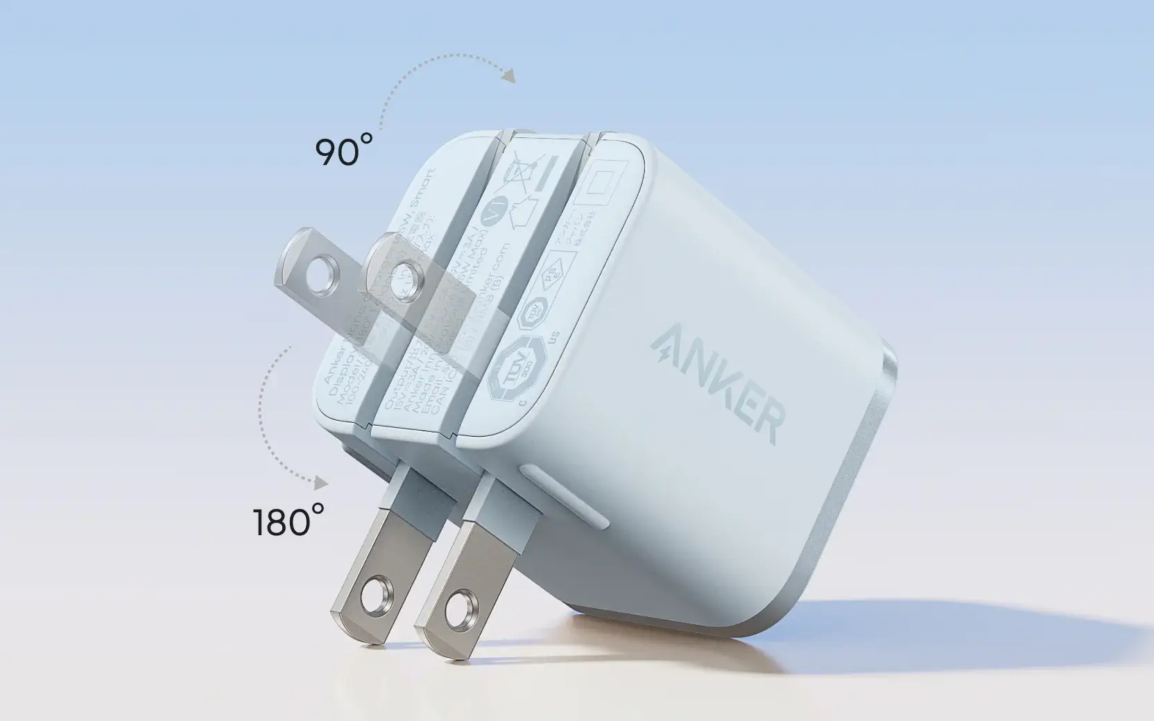 Anker Nano Charger 45W, Smart Display, 180° Foldable - A121D 6 Anker Nano Charger-45w-4