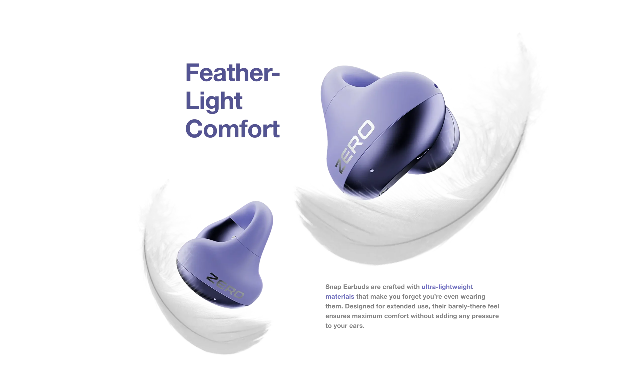 Zero Snap Zbuds Own Open Earbuds 6 Zero Snap Zbuds-6