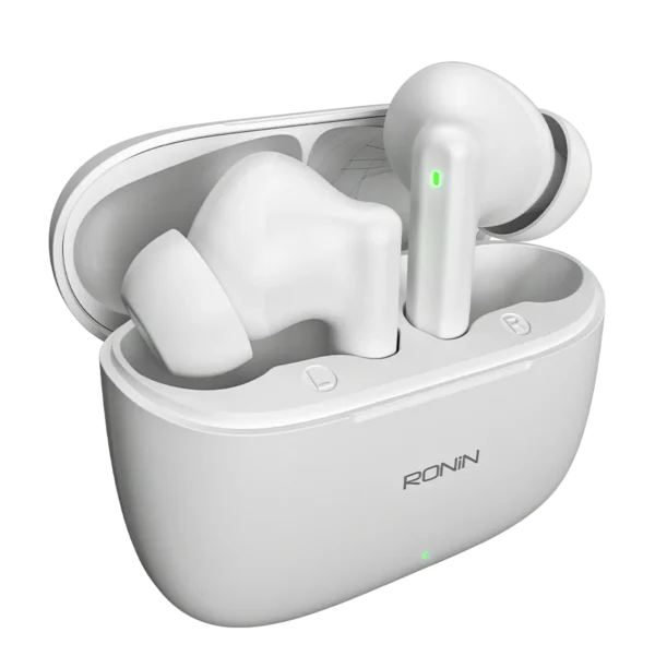Ronin-Vivid Earbuds-White Ronin R-740 Vivid Earbuds