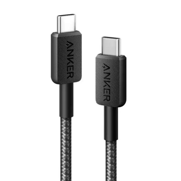 Anker 322 Usb-C To Usb-C Braided Cable 60W 3Ft Anker 322 USB-C to USB-C braided cable 60W 3ft
