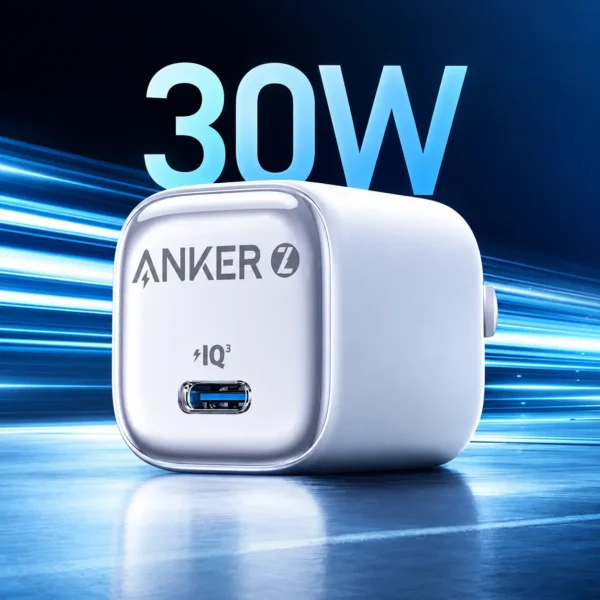 Anker Zolo 30W White Fast Charger Adapter