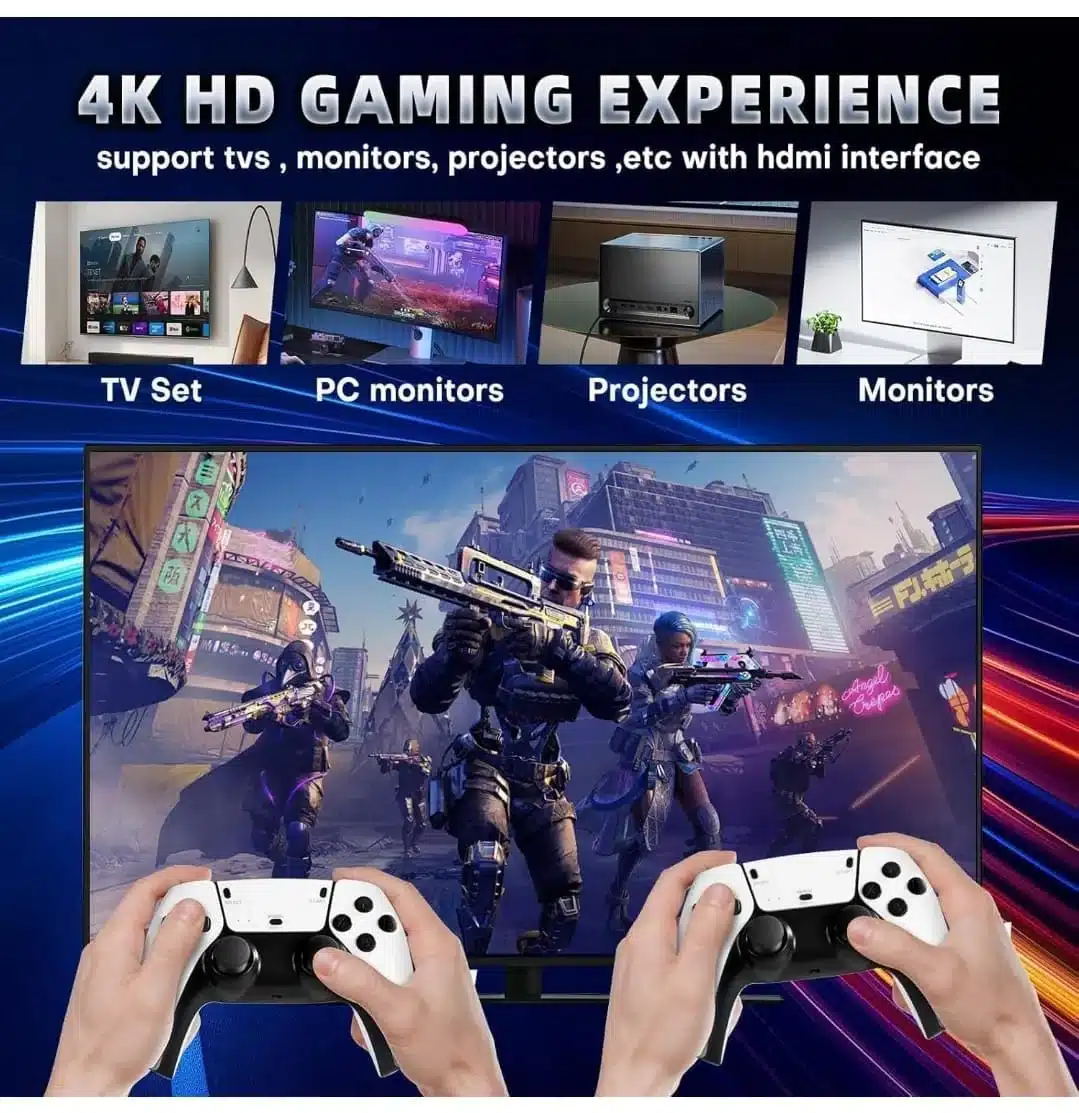 M66 Game Stick 4K – 30,000+ Games, 52 Emulators, Dual Wireless Controllers 1 M66 Game Stick 4K-price-in-pakistan