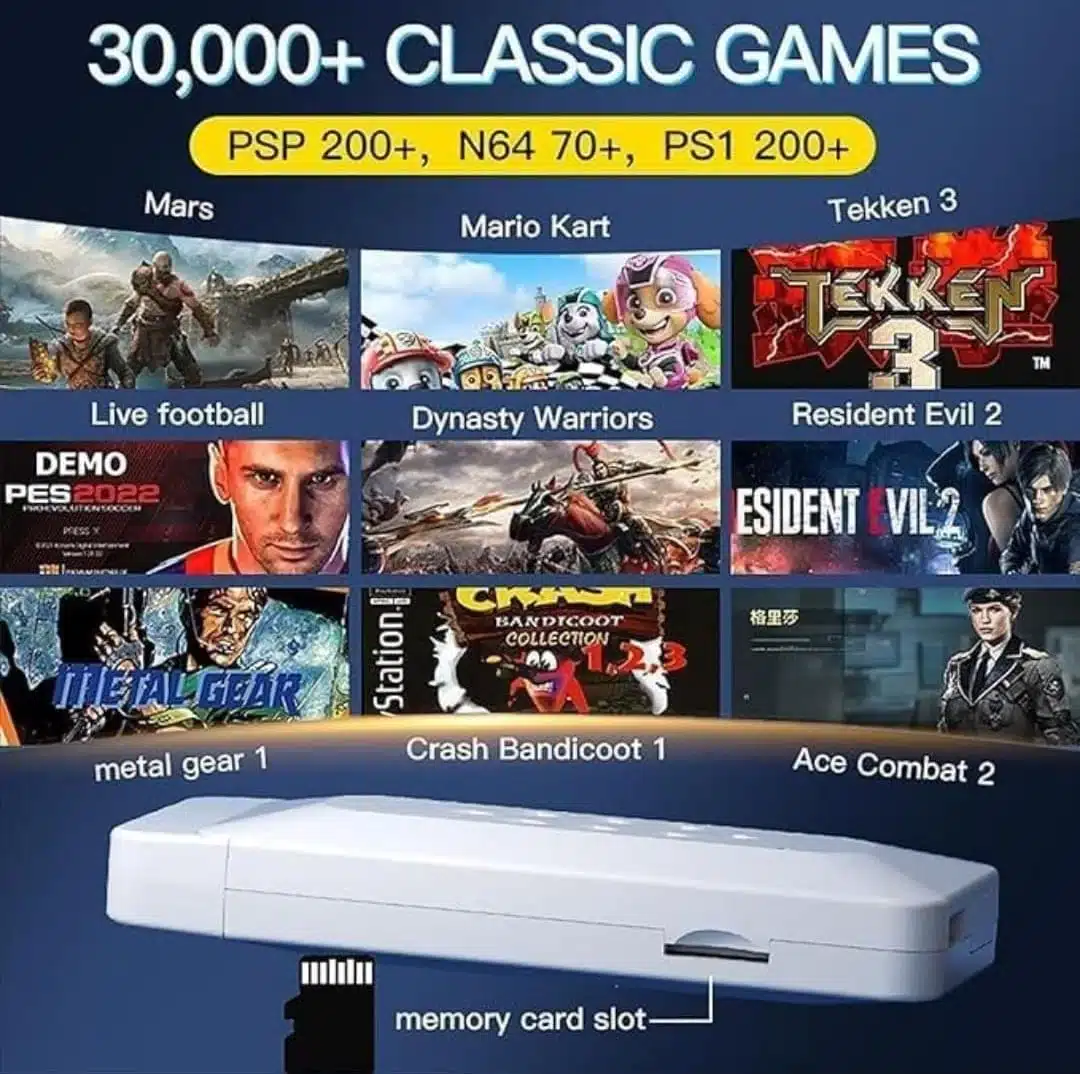 M66 Game Stick 4K – 30,000+ Games, 52 Emulators, Dual Wireless Controllers 2 M66 Game Stick 4K-price