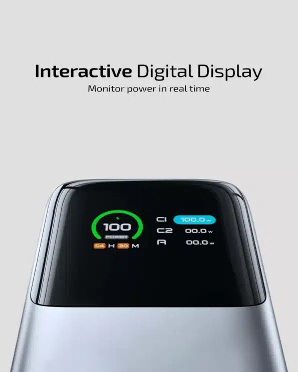 Taar Omi 20000Mah 130W Power Bank With Digital Display 1 OMI power bank built-in woven USB-C cable