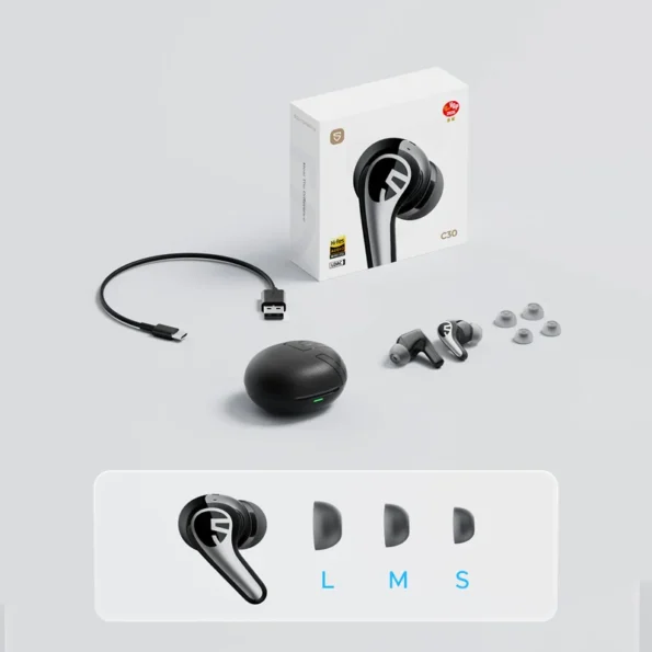 Soundpeats C30 Hybrid Anc Wireless Earbuds 11 Soundpeats C30 Hybrid ANC Wireless Earbuds-box