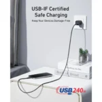 Anker 240w Upcycled Braided Usb-C to Usb-C Cable 6ft Black A82E2H12
