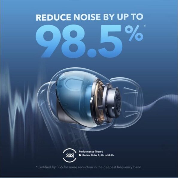 Anker Soundcore Liberty 4 NC reduces noise by up to 98.5% with Adaptive ANC 2.0