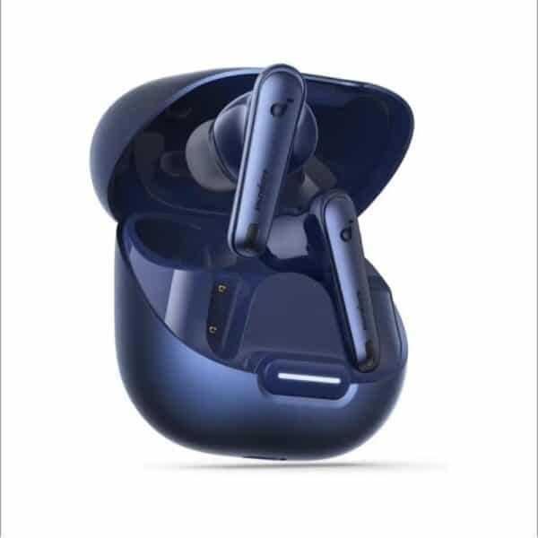 Anker Soundcore Liberty 4 NC true wireless noise cancelling earbuds in BlueAnker Soundcore Liberty 4 NC true wireless earbuds in Blue