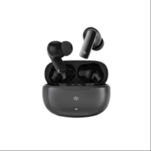 DP B22 wireless earbuds with open charging case, top view