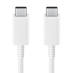 Samsung USB-C to USB-C Cable 5A (1.8m) - White coiled view