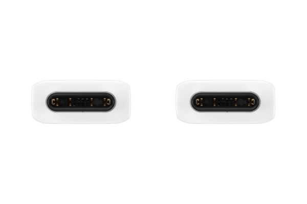 Samsung USB-C to USB-C Cable (1m) - White connector view