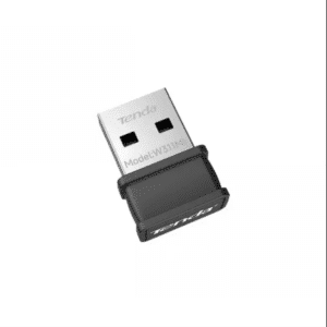 Tenda AX300 W311MI nano WiFi 6 USB adapter angled view showing metal connector