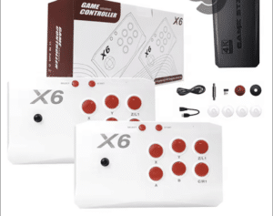 X6 game stick 8K console with 30,000+ built-in games, 64GB storage
