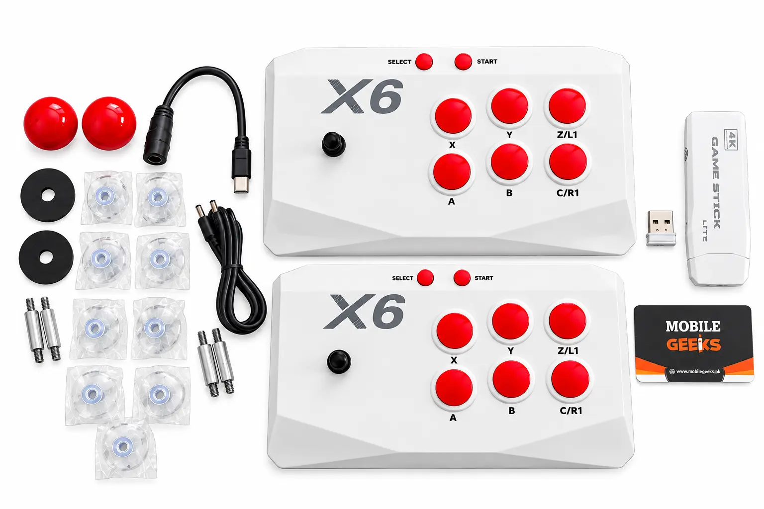 X6 Game Stick 4K Console 64Gb – 22,000+ Games, Dual Wireless Controllers 1 x6-game-stick-price-in-pakistan