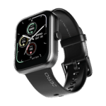 Zero Edge Smartwatch in Jet Black angled view on wrist