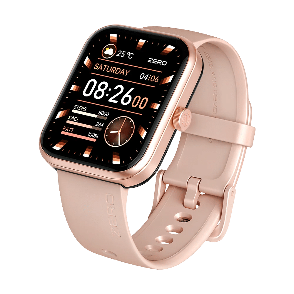 Zero Edge Smartwatch in Rose Pink