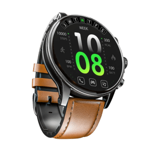 Ronin Moment R-5005 AMOLED Smartwatch – Black – Angle View