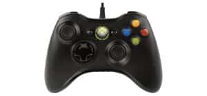 Xbox 360 wired controller for PC and Xbox 360 console - black front viewbox 360 wired controller for PC and Xbox 360 console - black front viewBlack wired Xbox 360 controller front
