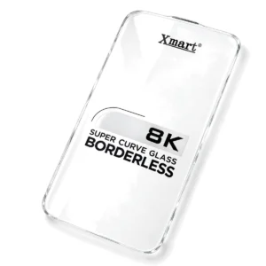 Xmart 8K borderless glass protector, Clear