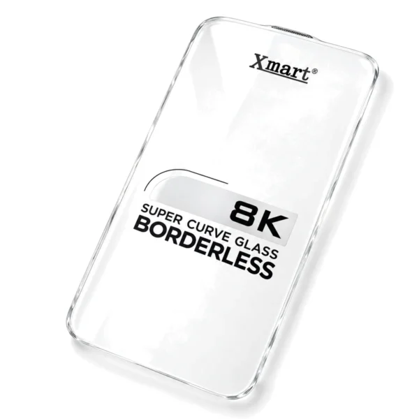 Xmart 8K borderless glass protector, Clear