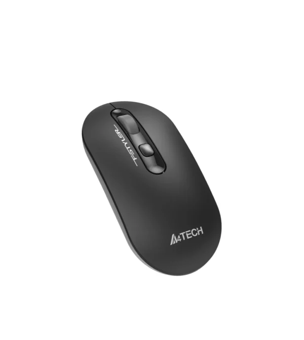A4Tech FG20S silent wireless mouse Grey, angled top view A4Tech FG20S silent wireless mouse Grey, angled top view