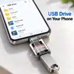 Amaze A12 Pro OTG adapter connecting a USB flash drive to a phone Amaze A12 Pro OTG adapter connecting a USB flash drive to a phone