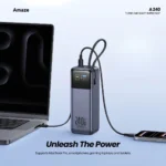 Amaze A240 charging a MacBook and phone Amaze A240 charging a MacBook and phone