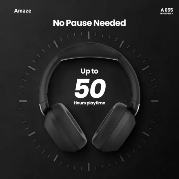 Amaze A655 headphones up to 50 hours playtime Amaze A655 headphones up to 50 hours playtime