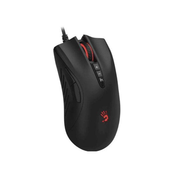 Bloody ES5 RGB wired gaming mouse - Stone Black side angle view
