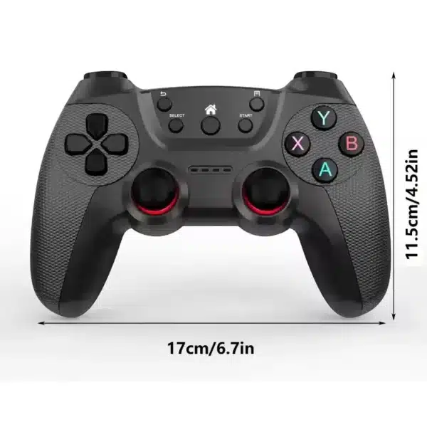 CM-029D Size CM-029D wireless controller for PC, 17 x 11.5cm, front view