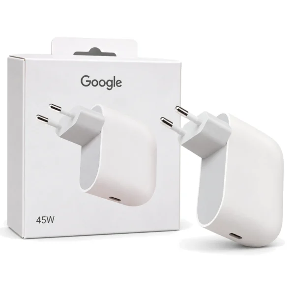 Original Google 45W charger with its retail box Original Google 45W charger with its retail box
