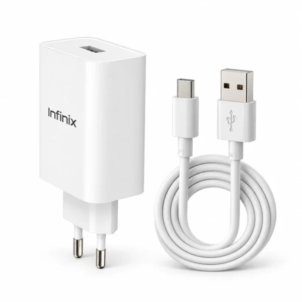 Infinix 45W Fast Charger With Usb-A To Type-C Cable Infinix 45W fast charger with USB-A to Type-C cable