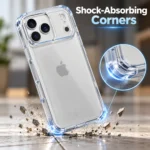 iPhone 18 Pro Max anti-shock clear case with shock-absorbing corners iPhone 18 Pro Max anti-shock clear case with shock-absorbing corners