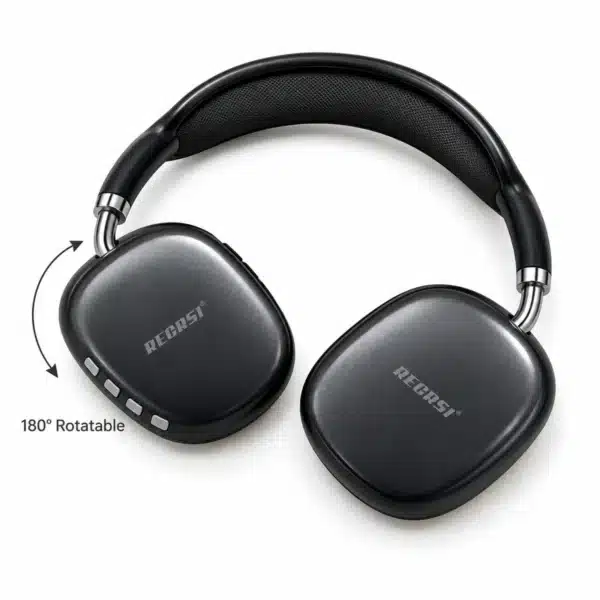 Recrsi RE-NY063 Rotatable Ear Cups Recrsi RE-NY063 headphones with 180° rotatable ear cups