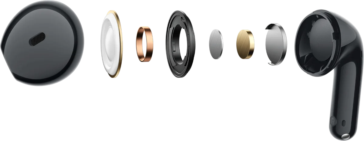 Redmi Buds 8 Active Wireless Earbuds 8 Exploded view of the Redmi Buds 8 Active 14.2mm titanium-coated driver