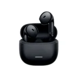 Redmi Buds 8 Active wireless earbuds in black with the charging case open Redmi Buds 8 Active wireless earbuds in black with the charging case open