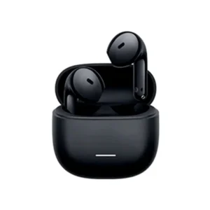Home 27 Redmi Buds 8 Active wireless earbuds in black with the charging case open