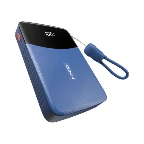 Ronin Cyan R-4075 10000Mah Power Bank With Digital Display Ronin Cyan R-4075 10000mAh power bank with digital display