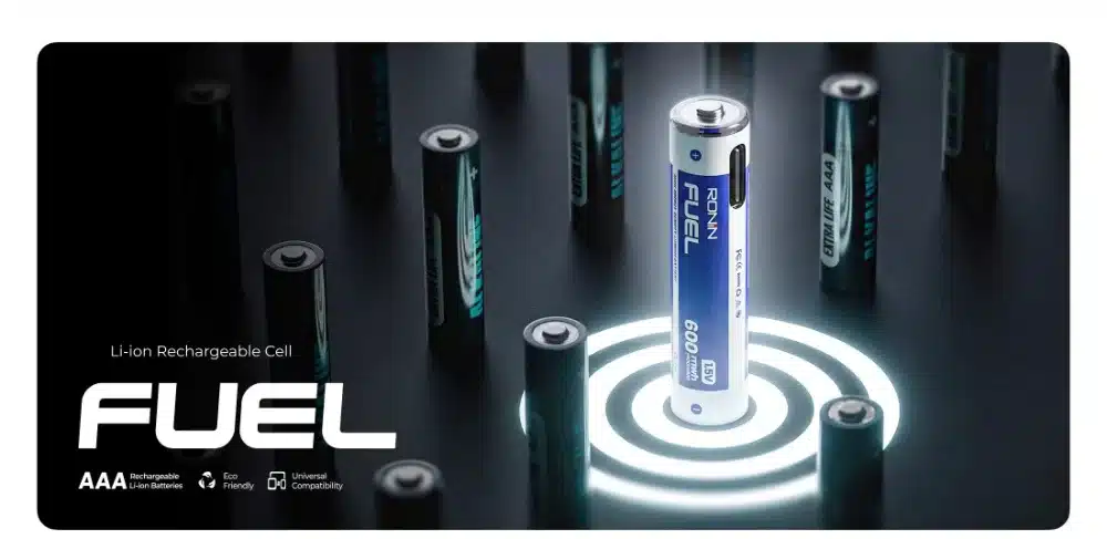 Ronin Fuel R-8510 Aaa Rechargeable Battery (Pack Of 4) 1 Ronin Fuel R-8510 AAA rechargeable battery with Type-C charging