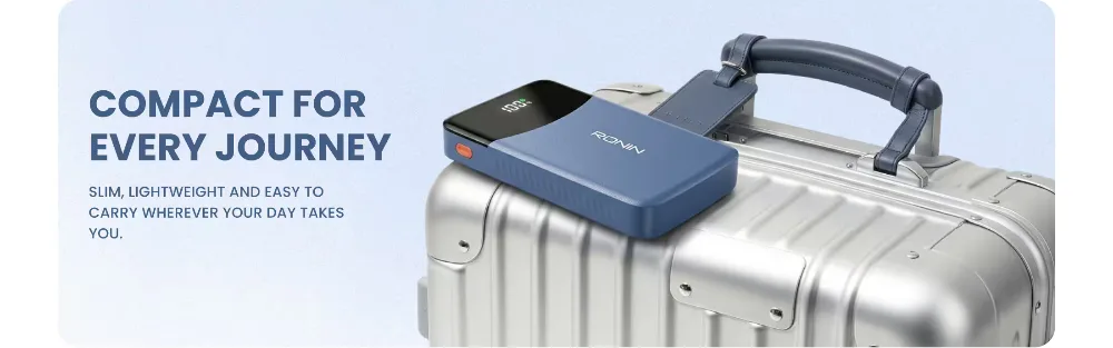 Ronin Cyan R-4075 10000Mah Power Bank 6 Ronin R-4075 compact power bank for travel