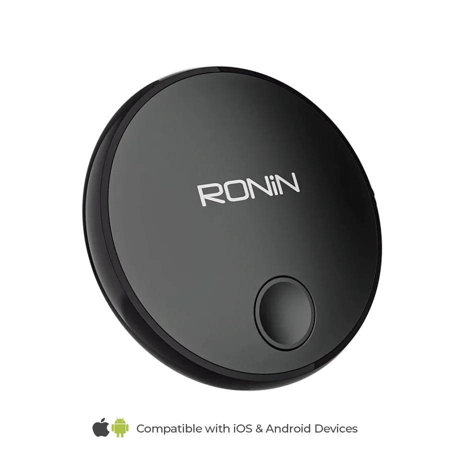 Ronin Tag Pro R-303 Smart Tracker (Iphone &Amp; Android) 5 Ronin Tag Pro R-303 smart tracker side angle