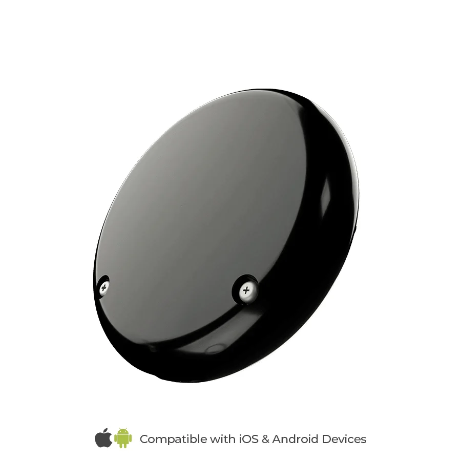 Ronin Tag Pro R-303 Smart Tracker (Iphone &Amp; Android) 8 Back of Ronin Tag Pro R-303 with screws for the replaceable battery