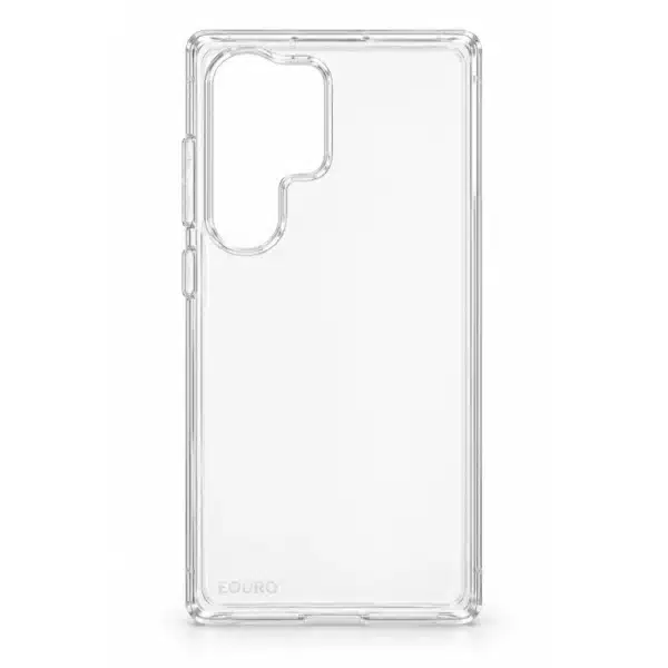 S26 Ultra Clear Cover EOURO transparent cover for Samsung Galaxy S26 Ultra on white background
