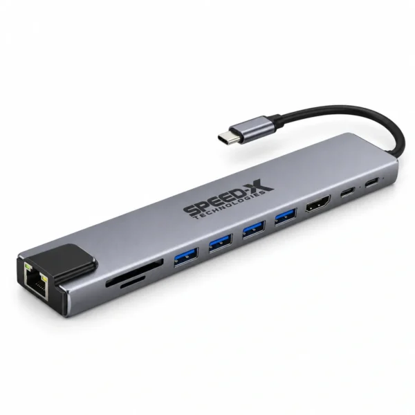 Speedx 10 In 1 Usb-C Hub Sp-Tc1001 SpeedX 10 in 1 USB-C hub SP-TC1001