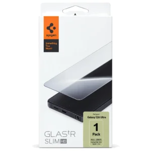 Spigen GLAS.tR Slim HD screen protector for Galaxy S26 Ultra, 1 pack box