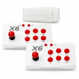 X6 Game Stick 4K Console 64GB โ 22,000+ Games, Dual Wireless Controllers