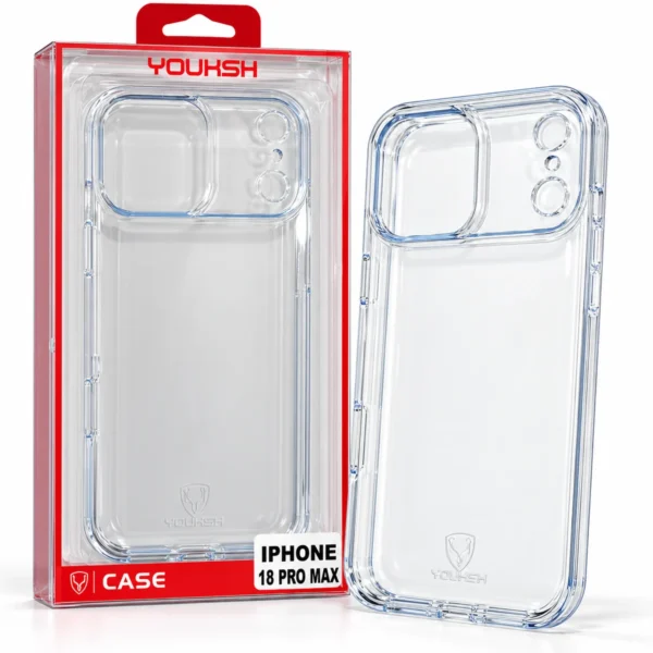 YOUKSH iPhone 18 Pro Max clear case with retail box YOUKSH iPhone 18 Pro Max clear case with retail box